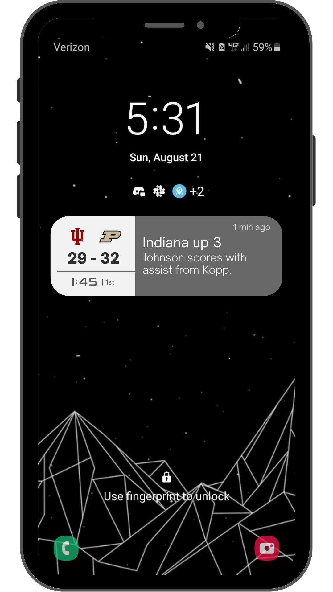 Daily UX Writing Day 7 game score notification mockup